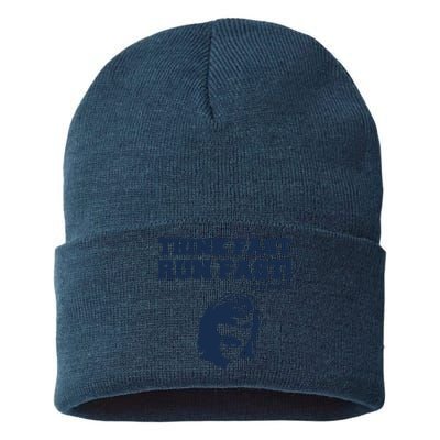 Think Fast Run Fast Chad Powers Sustainable Knit Beanie