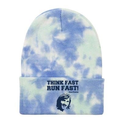 Think Fast Run Fast Chad Powers Tie Dye 12in Knit Beanie