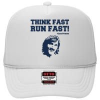 Think Fast Run Fast Chad Powers High Crown Mesh Back Trucker Hat