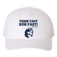 Think Fast Run Fast Chad Powers Yupoong Adult 5-Panel Trucker Hat