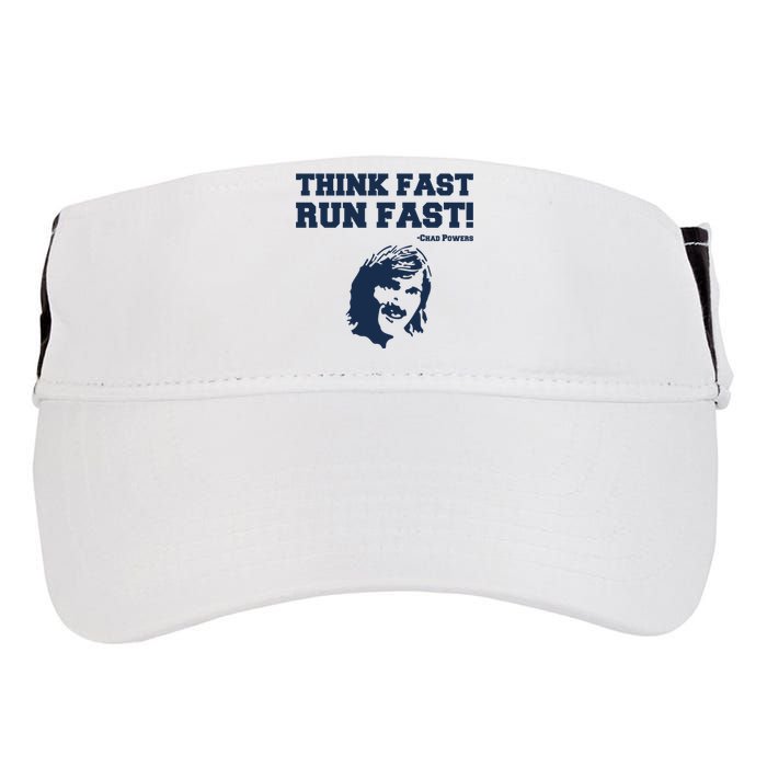 Think Fast Run Fast Chad Powers Adult Drive Performance Visor