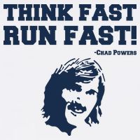 Think Fast Run Fast Chad Powers Knit Cap Winter Beanie