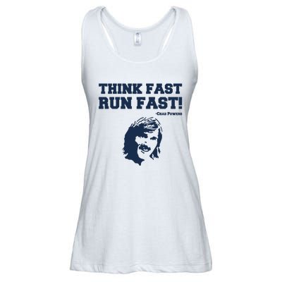 Think Fast Run Fast Chad Powers Ladies Essential Flowy Tank