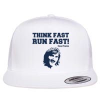 Think Fast Run Fast Chad Powers Flat Bill Trucker Hat