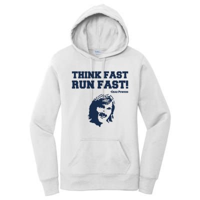 Think Fast Run Fast Chad Powers Women's Pullover Hoodie