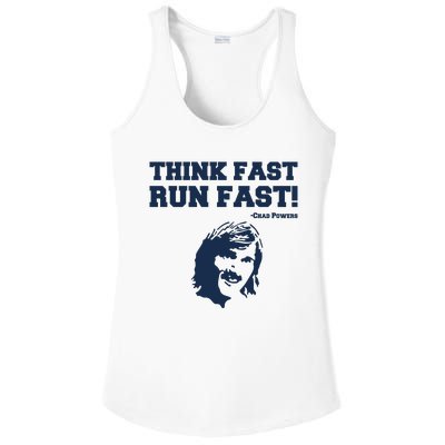 Think Fast Run Fast Chad Powers Ladies PosiCharge Competitor Racerback Tank