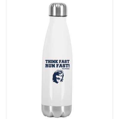 Think Fast Run Fast Chad Powers Stainless Steel Insulated Water Bottle