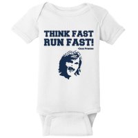 Think Fast Run Fast Chad Powers Baby Bodysuit