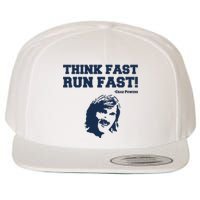 Think Fast Run Fast Chad Powers Wool Snapback Cap