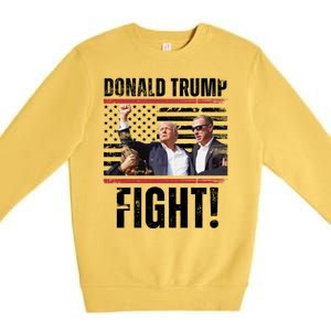 Trump Fight Rally Pennsylvania Premium Crewneck Sweatshirt