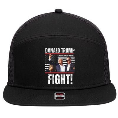 Trump Fight Rally Pennsylvania 7 Panel Mesh Trucker Snapback Hat