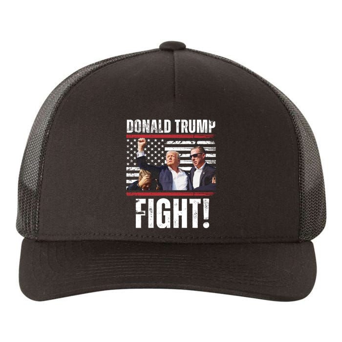 Trump Fight Rally Pennsylvania Yupoong Adult 5-Panel Trucker Hat