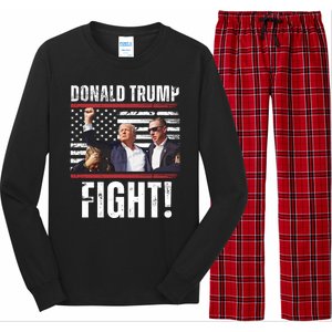 Trump Fight Rally Pennsylvania Long Sleeve Pajama Set