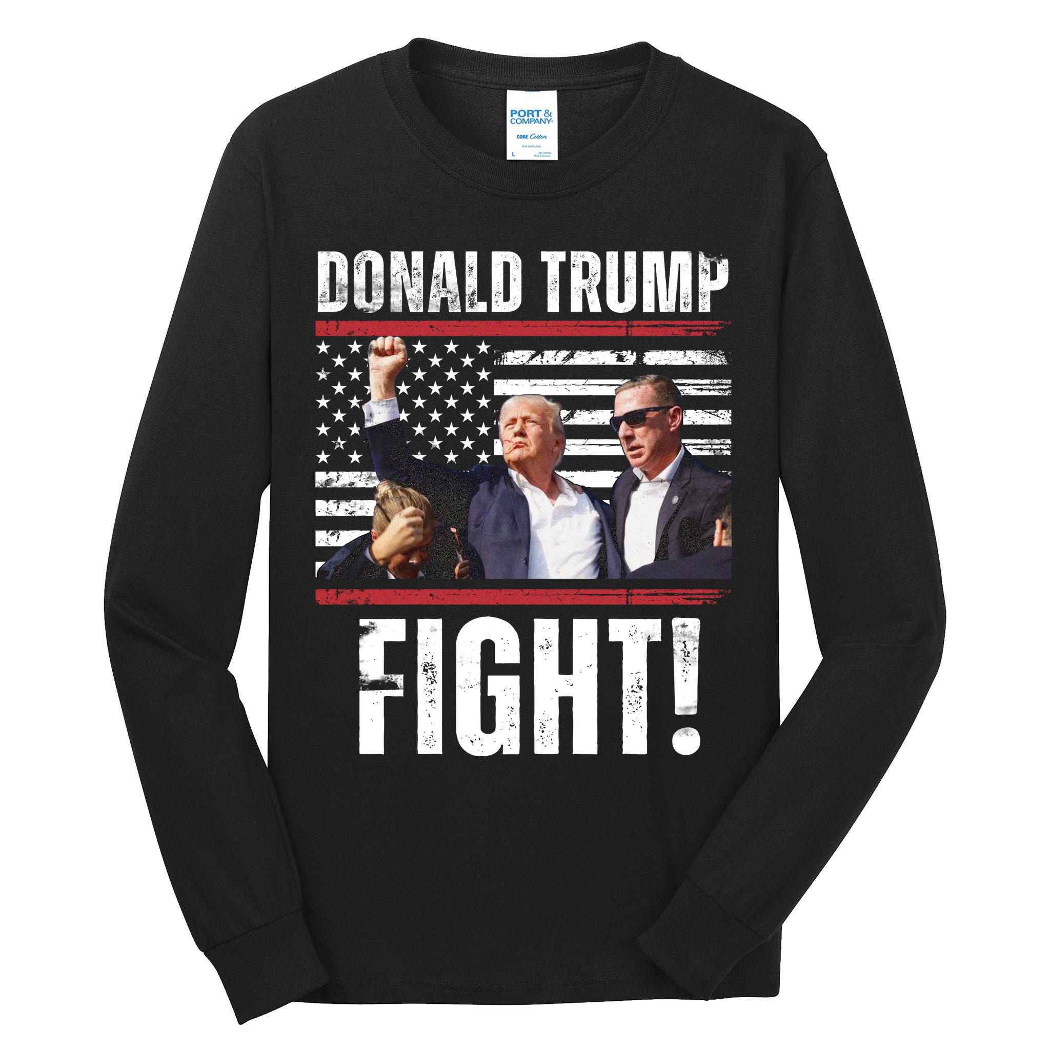 Trump Fight Rally Pennsylvania Tall Long Sleeve T-Shirt