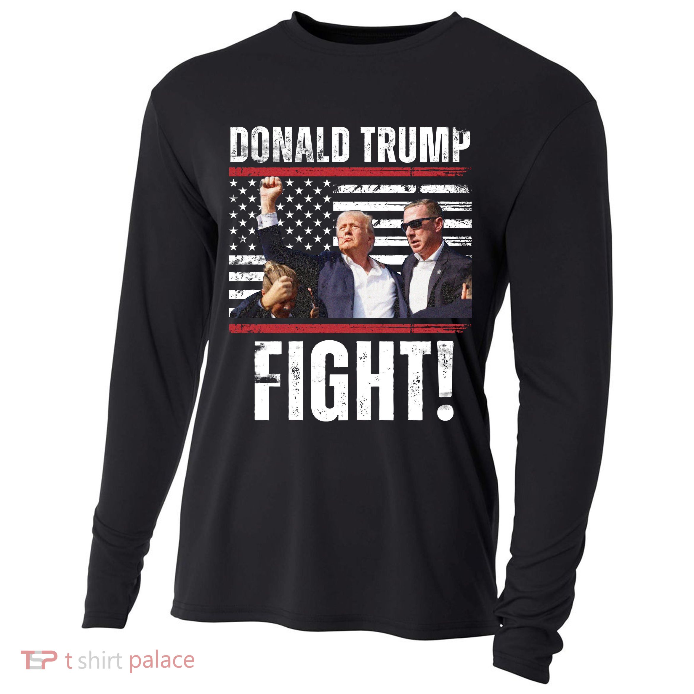 Trump Fight Rally Pennsylvania Cooling Performance Long Sleeve Crew