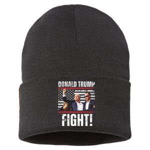 Trump Fight Rally Pennsylvania Sustainable Knit Beanie