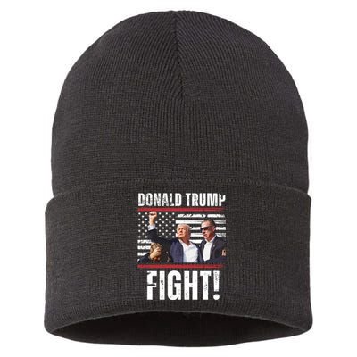 Trump Fight Rally Pennsylvania Sustainable Knit Beanie