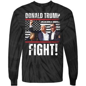 Trump Fight Rally Pennsylvania Tie-Dye Long Sleeve Shirt