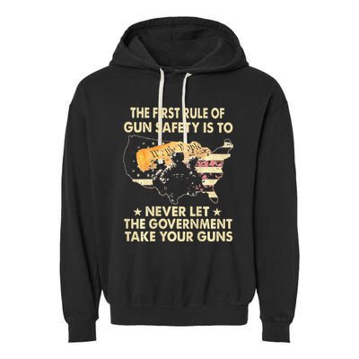 The First Rule Of Gun Safety Is To Never Let Garment-Dyed Fleece Hoodie