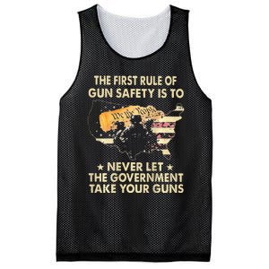 The First Rule Of Gun Safety Is To Never Let Mesh Reversible Basketball Jersey Tank