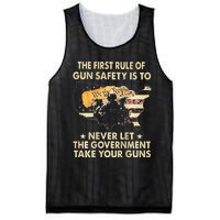 The First Rule Of Gun Safety Is To Never Let Mesh Reversible Basketball Jersey Tank