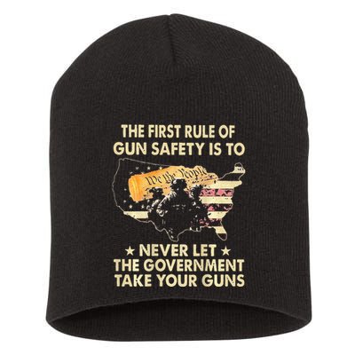 The First Rule Of Gun Safety Is To Never Let Short Acrylic Beanie