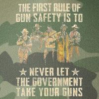 The First Rule Of Gun Safety (On Back) Legacy Tie Dye Trucker Hat