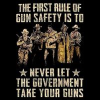 The First Rule Of Gun Safety (On Back) Mug