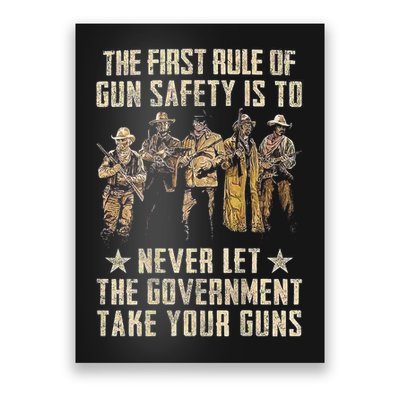 The First Rule Of Gun Safety (On Back) Poster