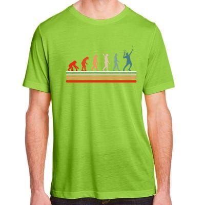 Tennis Funny Retro Vintage Evolution Design Love Tennis Gift Adult ChromaSoft Performance T-Shirt