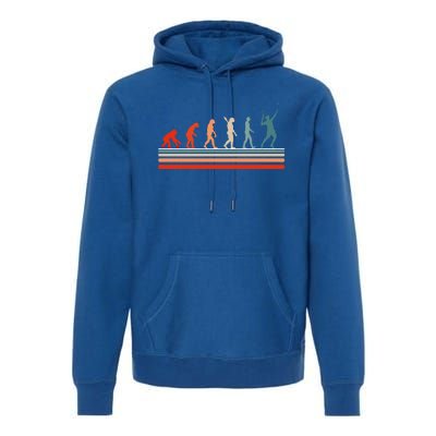 Tennis Funny Retro Vintage Evolution Design Love Tennis Gift Premium Hoodie