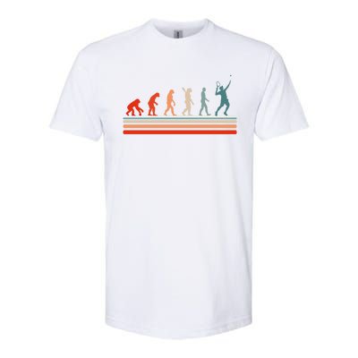 Tennis Funny Retro Vintage Evolution Design Love Tennis Gift Softstyle CVC T-Shirt