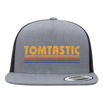 Tomtastic Funny Retro First Name Tom Thomas Flat Bill Trucker Hat