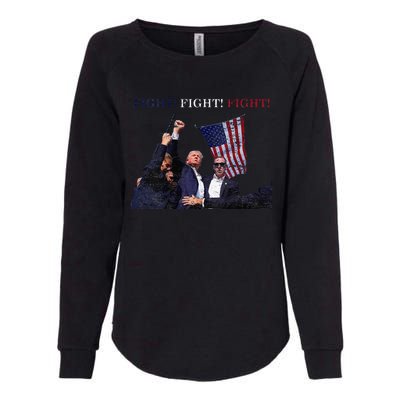 Trump Fight Red White Blue Vintage Style Womens California Wash Sweatshirt