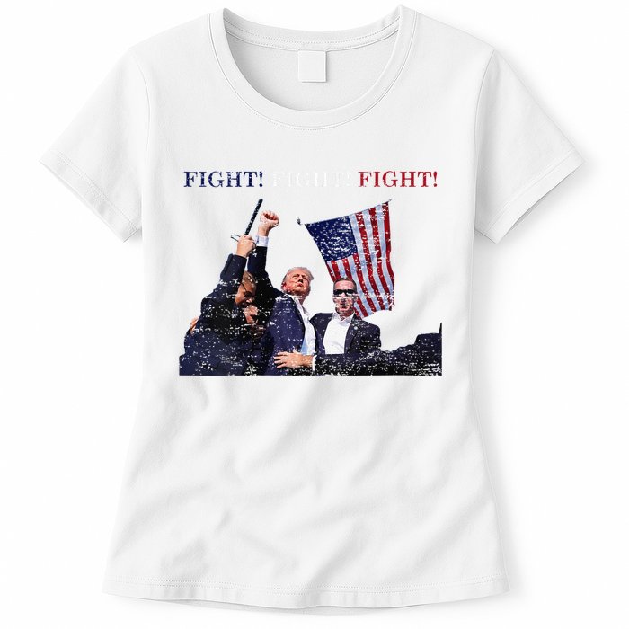 Trump Fight Red White Blue Vintage Style Women's T-Shirt