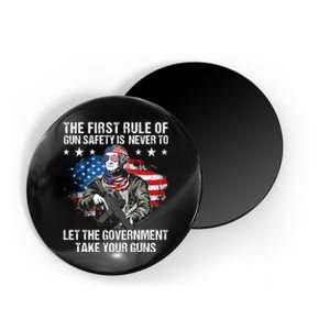 The First Rule Of Gun Safety George Washington Magnet