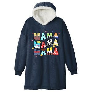 Toy Funny Story Mama Boy Mom Mommy Groovy Happy MotherS Day Hooded Wearable Blanket