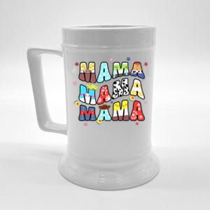 Toy Funny Story Mama Boy Mom Mommy Groovy Happy MotherS Day Beer Stein