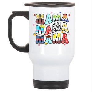 Toy Funny Story Mama Boy Mom Mommy Groovy Happy MotherS Day Stainless Steel Travel Mug