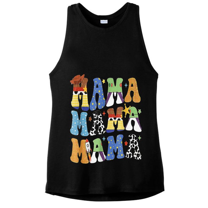 Toy Funny Story Mama Boy Mom MotherS Day Ladies PosiCharge Tri-Blend Wicking Tank