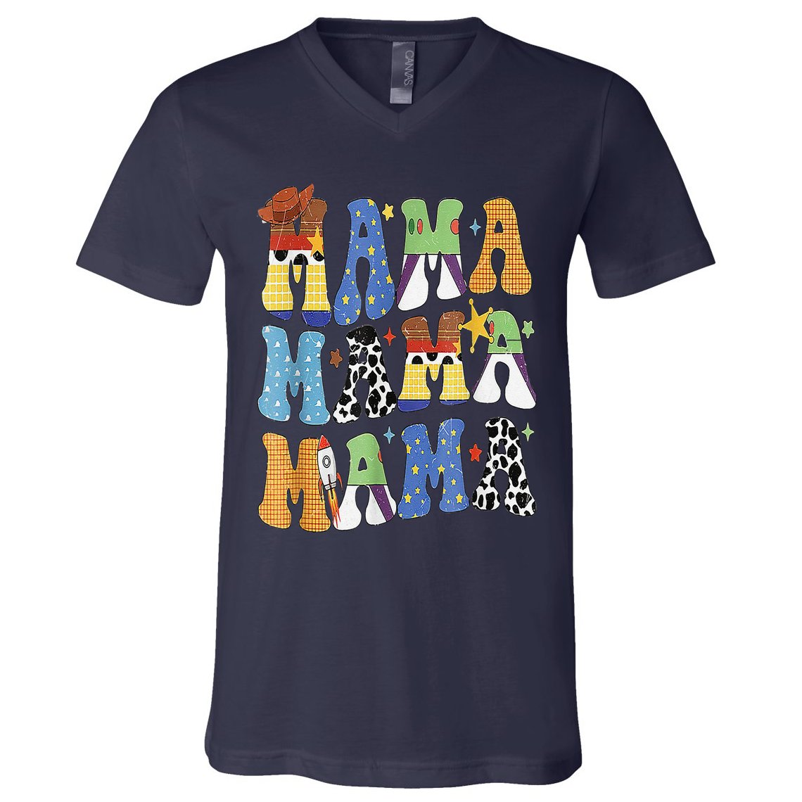 Toy Funny Story Mama Boy Mom MotherS Day V-Neck T-Shirt