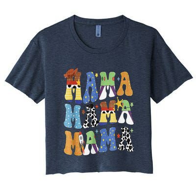 Toy Funny Story Mama Boy Mom MotherS Day Crop Top
