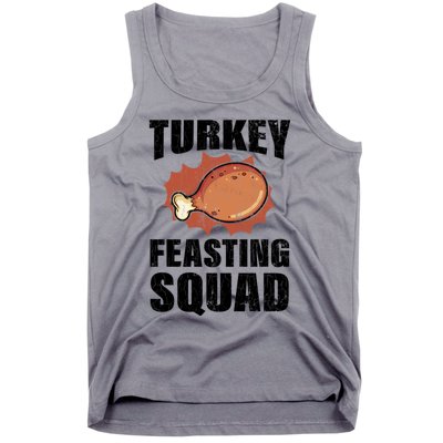 Turkey Feasting Squad Funny Thanksgiving Gift Tank Top