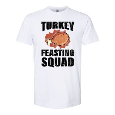 Turkey Feasting Squad Funny Thanksgiving Gift Softstyle® CVC T-Shirt