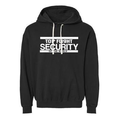 Top Flight Security Funny Friday Garment-Dyed Fleece Hoodie