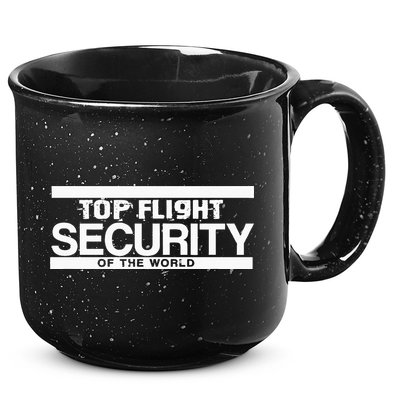 Top Flight Security Funny Friday 15oz Campfire Ceramic Mug