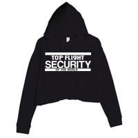 Top Flight Security Funny Friday Crop Fleece Hoodie
