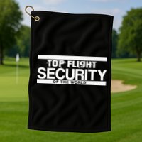 Top Flight Security Funny Friday Golf Towel