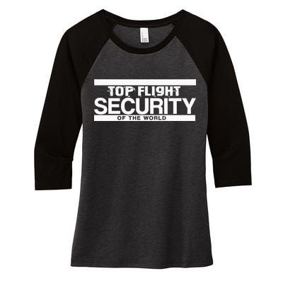 Top Flight Security Funny Friday Women's Tri-Blend 3/4-Sleeve Raglan Shirt