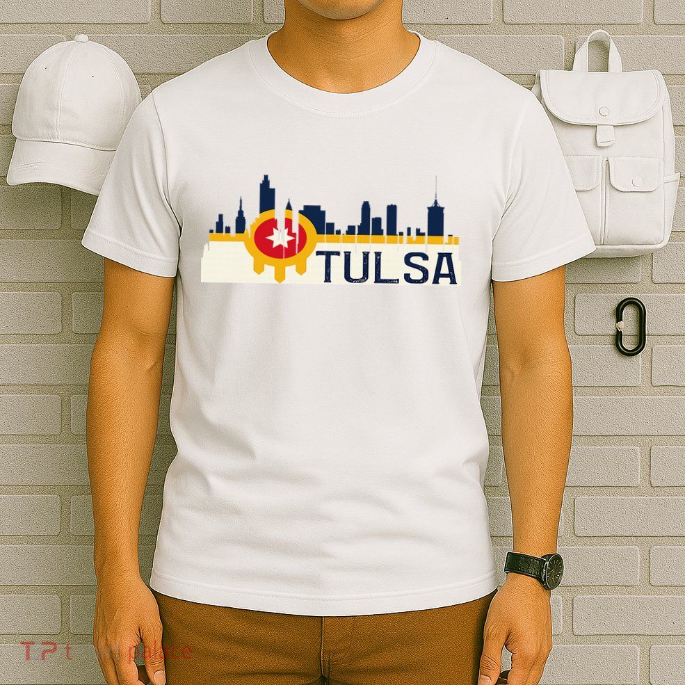 Tulsa Flag Skyline T-Shirt